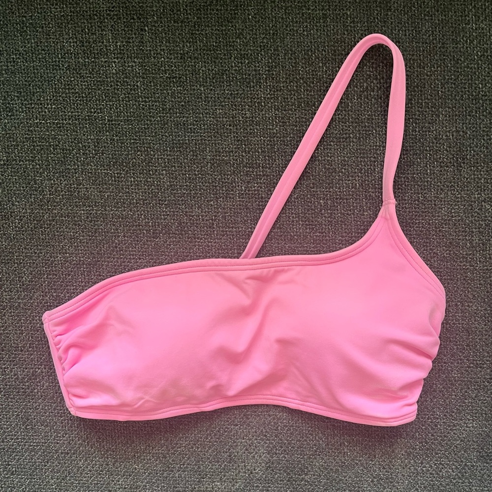 Victoria’s Secret one shoulder pink bikini top